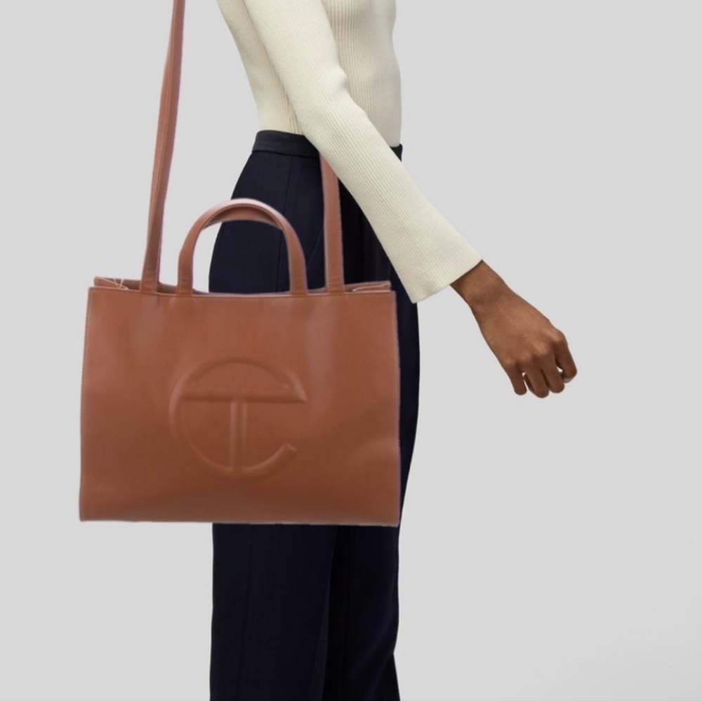 Telfar Medium Shopper in Tan